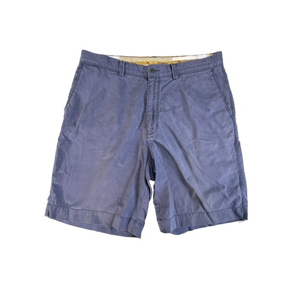 Tommy Bahama Men's Shorts 35 Navy Blue Chino 4 Pockets Embroidered‎ Logo - Picture 1 of 7
